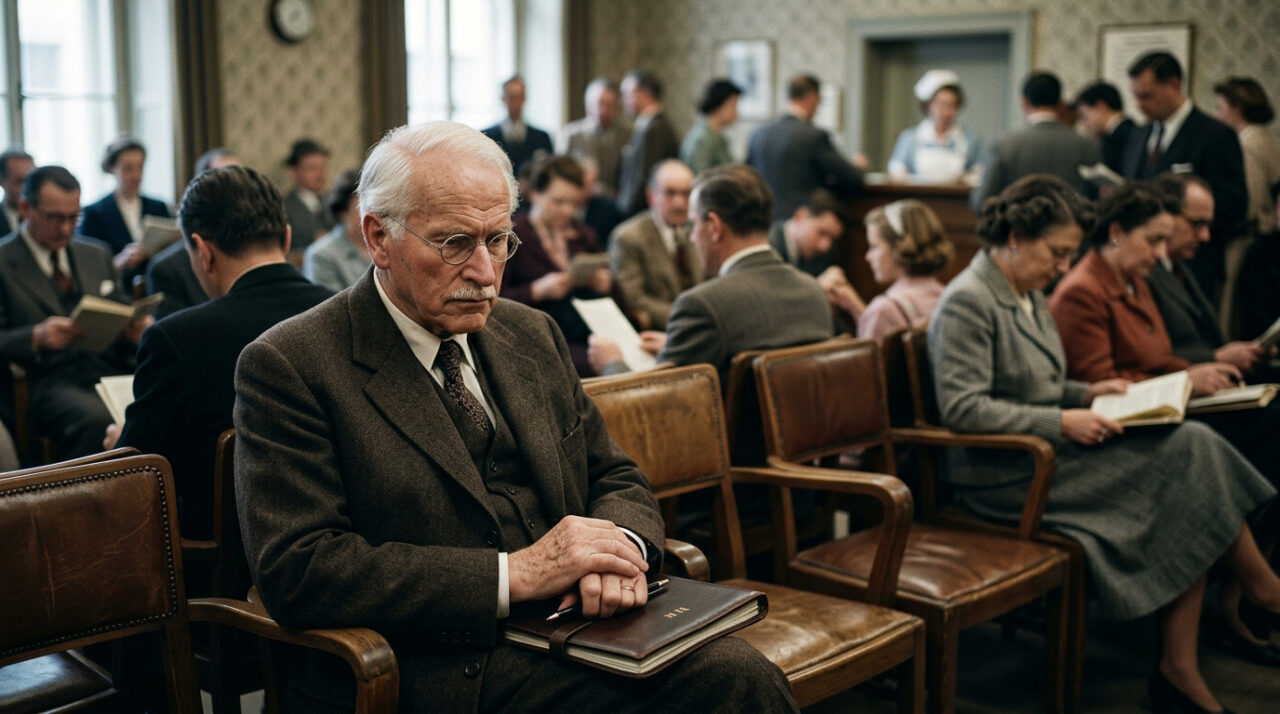 Citação do psicólogo Carl Jung: "A solidão não vem da ausência de pessoas ao redor, mas…" Reflexões sobre o isolamento emocional do famoso psicanalista
