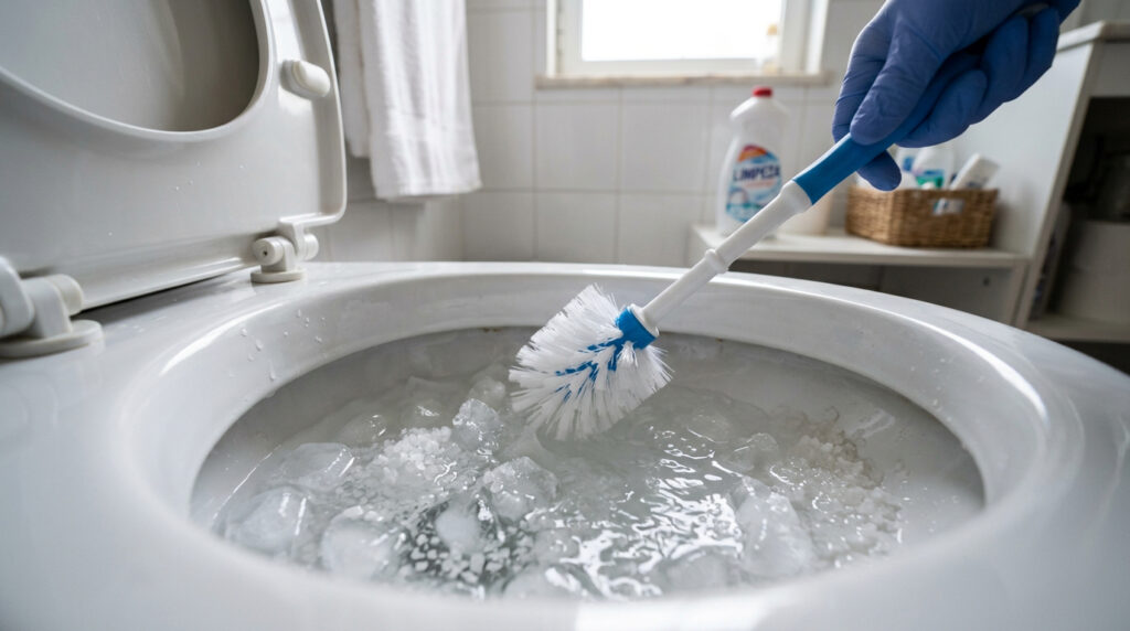 Jogar gelo com sal no vaso sanitário uma vez por semana: para que serve e por que é recomendado