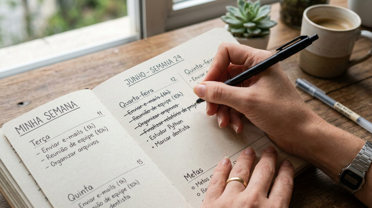 Os psicólogos concordam: as pessoas que usam agenda de papel não são nostálgicas; elas simplesmente encontraram a maneira mais eficaz de visualizar o tempo.