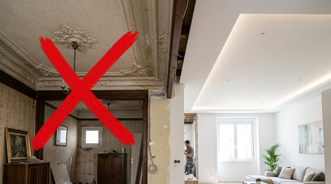 Cada vez mais pessoas estão abandonando os tetos de gesso: estes 3 novos designs são bonitos e muito mais práticos