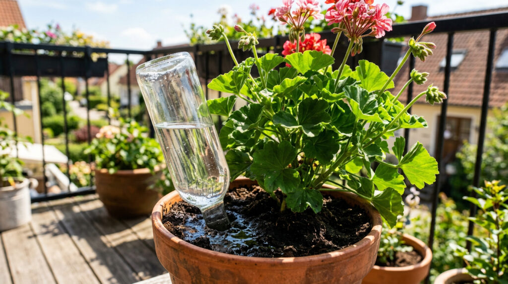 Meus vasos de plantas duraram 3 semanas sem uma única gota d'água desde que comecei a usar este recipiente de cozinha
