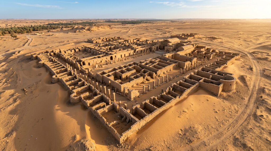 Arqueólogos descobriram os restos de um dos maiores mosteiros cristãos já construídos
