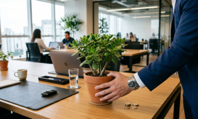 A planta que empresários usam no escritório para atrair dinheiro e sucesso