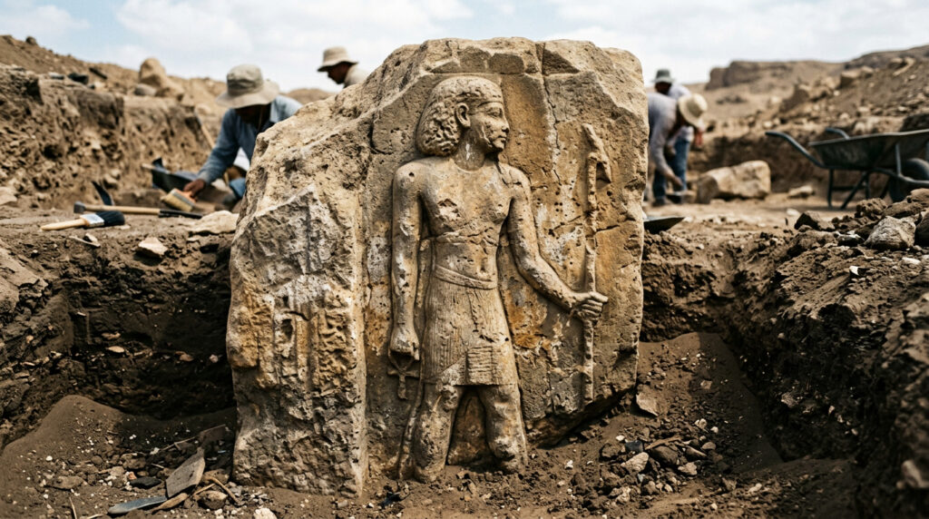 Uma estátua foi recuperada do rio Nilo e pode representar personagem ligado à Bíblia