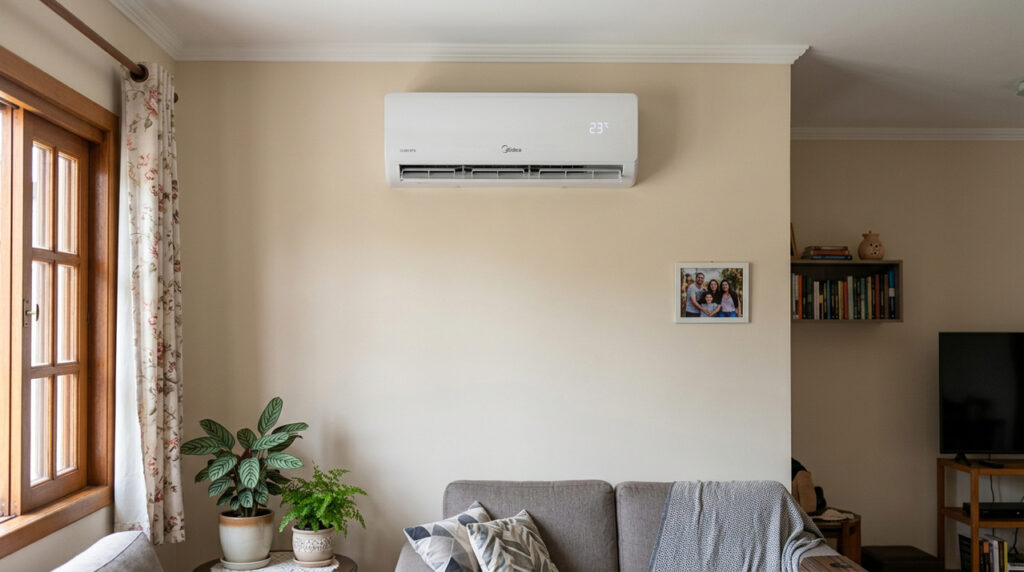 Como deixar a parede mais bonita após instalar ar-condicionado no cômodo