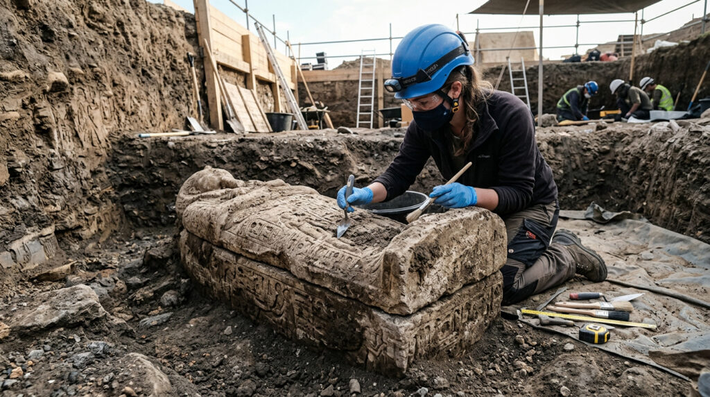 Arqueólogos descobrem túmulo romano luxuoso de jovem em Colchester, na Inglaterra