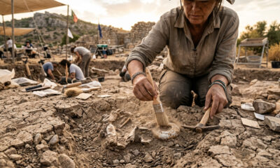Arqueólogos estavam escavando um jardim e encontraram um acampamento militar romano de 2.200 anos