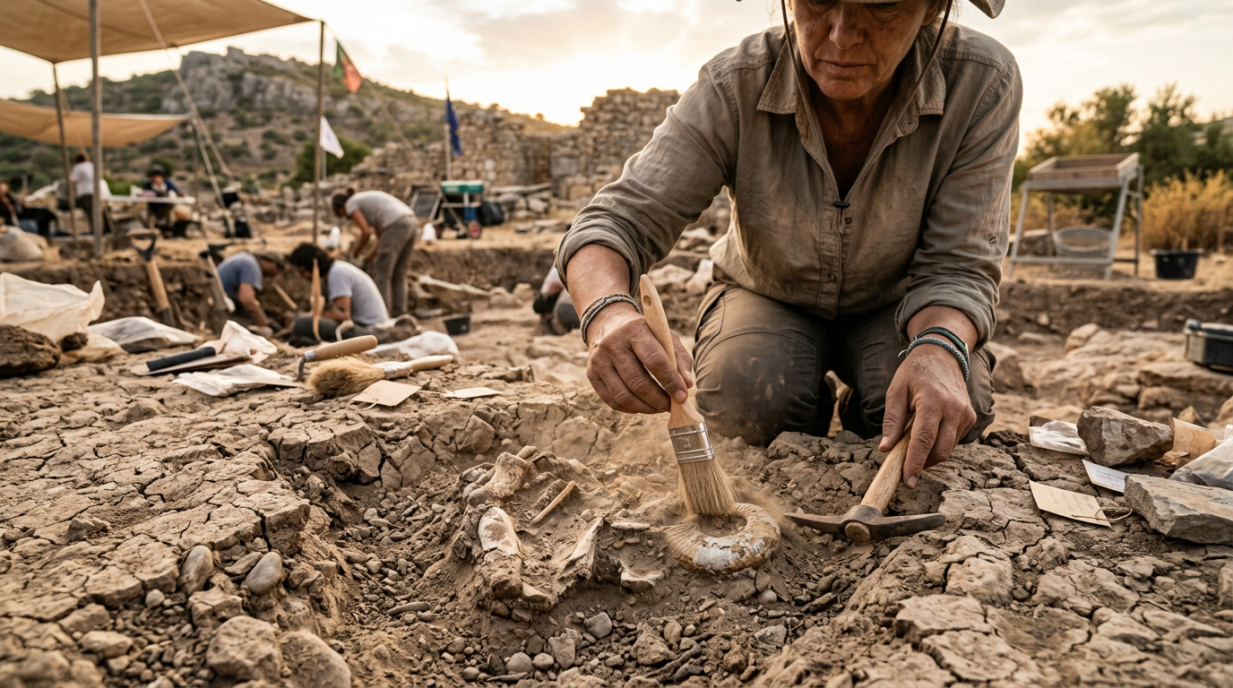 Arqueólogos estavam escavando um jardim e encontraram um acampamento militar romano de 2.200 anos