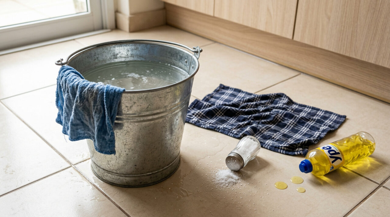 Coloque sal na água de passar pano no chão e veja sua casa mais limpa que nunca: um truque simples que minha bisavó passou para as novas gerações