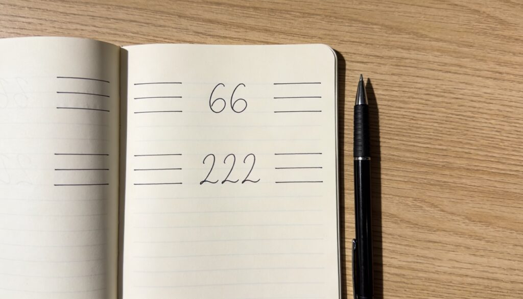 Ver 66 e 222 pode indicar um momento de mais equilíbrio emocional e familiar