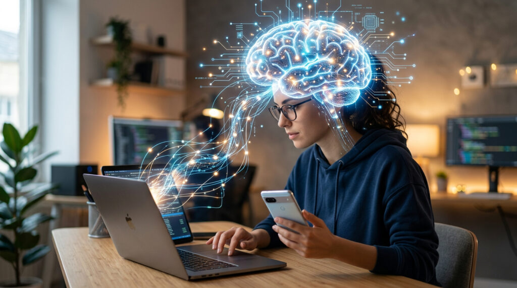 É assim que a IA afeta a capacidade mental, e os especialistas alertam: "Ela pode ter um efeito no cérebro."