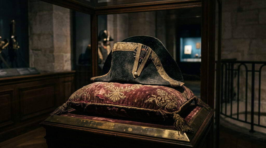 Chapéu perdido de Napoleão é encontrado após mais de 100 anos em museu francês