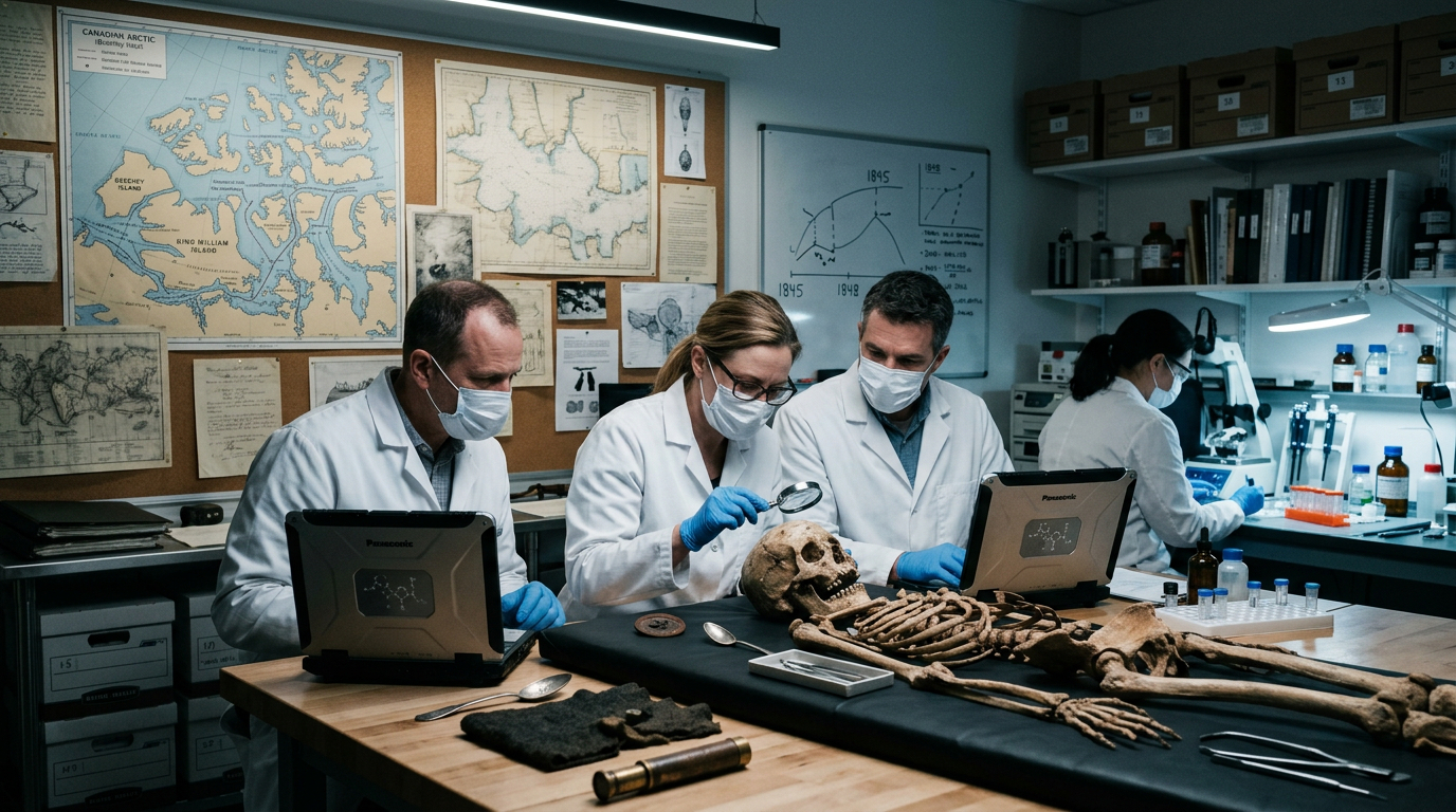 DNA identifica mais quatro marinheiros da trágica expedição de John Franklin no Ártico