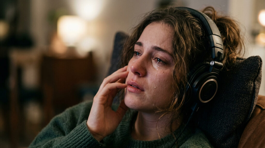 Não é fraqueza: a psicologia explica por que algumas pessoas choram com filmes e músicas