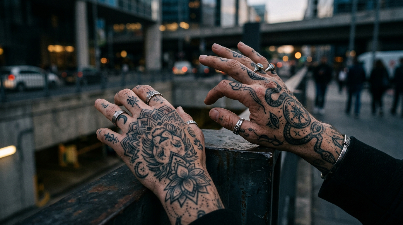 O que significa ter as mãos tatuadas segundo a psicologia?