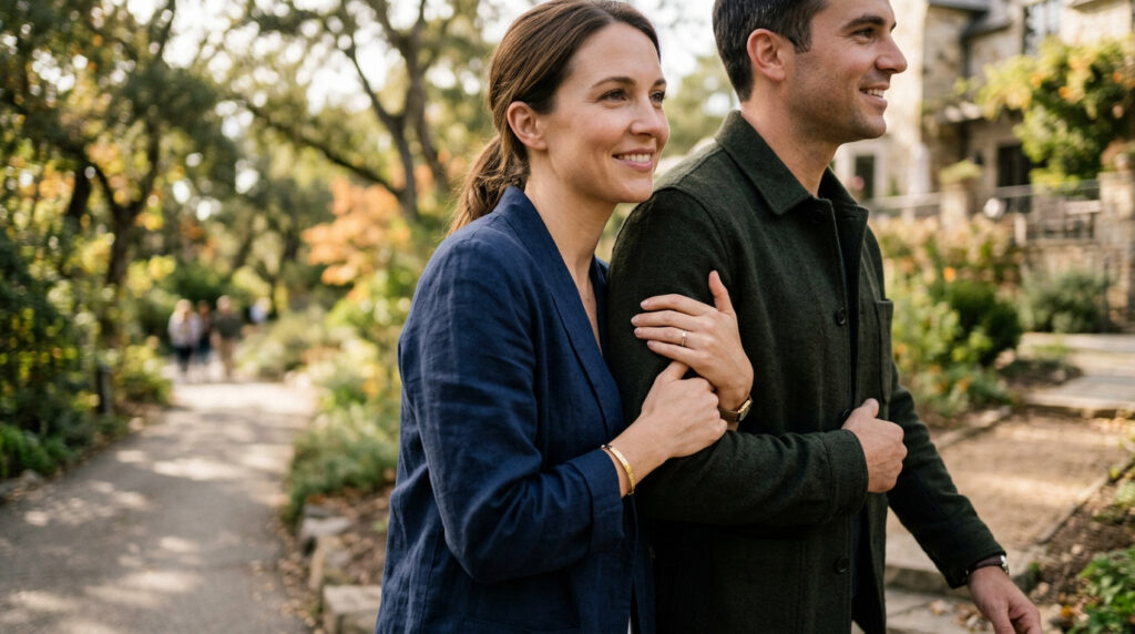 O que significa uma mulher andar segurando o braço de um homem, segundo a psicologia