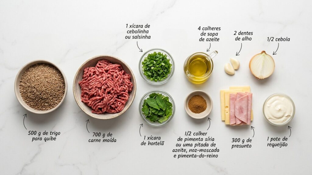 Esse quibe de forno recheado da minha avó transformava ingredientes simples em uma receita que sempre fazia sucesso