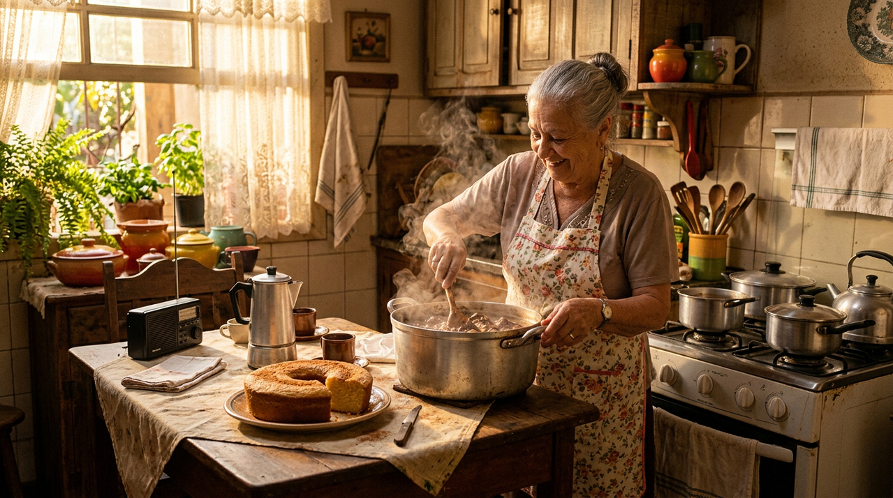 Coisas do passado como o cheiro da comida da avó ainda aquecem o coração de muita gente