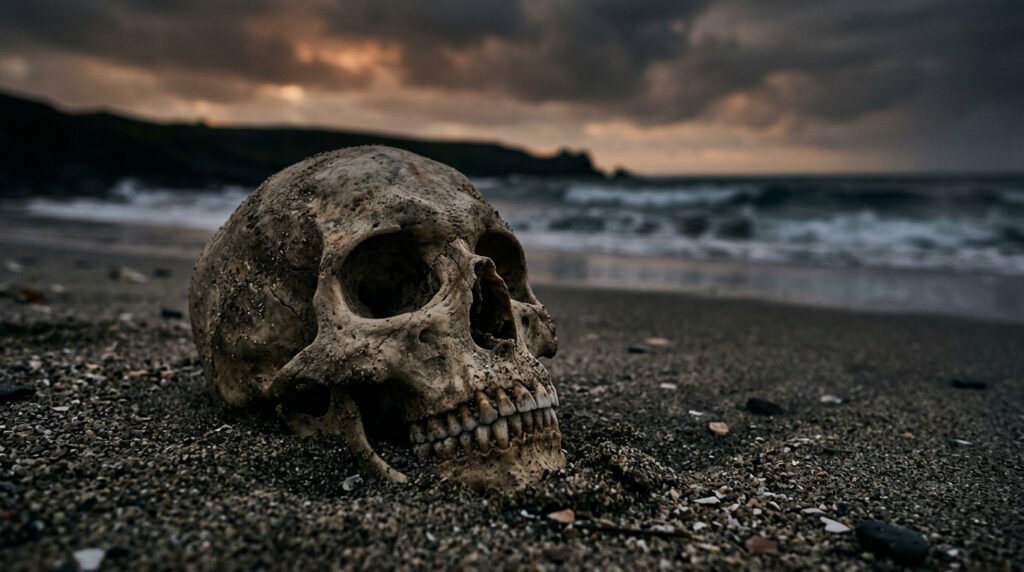 Os ossos de um homem continuavam a aparecer na praia. Os investigadores finalmente o identificaram e então veio a reviravolta surpreendente