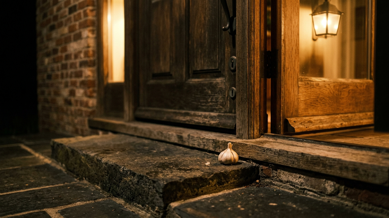 Por que colocar um dente de alho na entrada de casa à noite, e como ela amanhece pela manhã