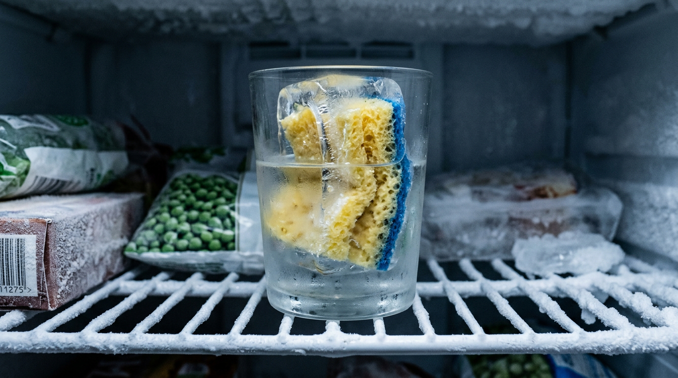 Por que colocar uma esponja molhada no congelador antes de viajar pode salvar sua comida