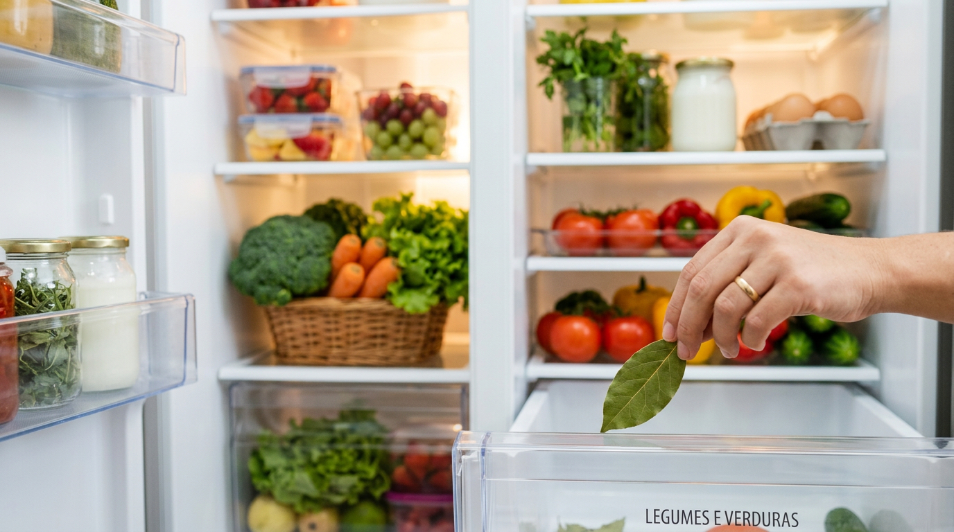Colocar uma folha de louro dentro da geladeira: o que acontece com os alimentos e por que é recomendado