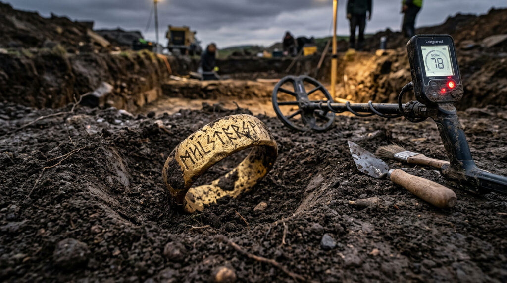 Um detector de metal encontrou um anel antigo. Sua inscrição misteriosa está intrigando os especialistas