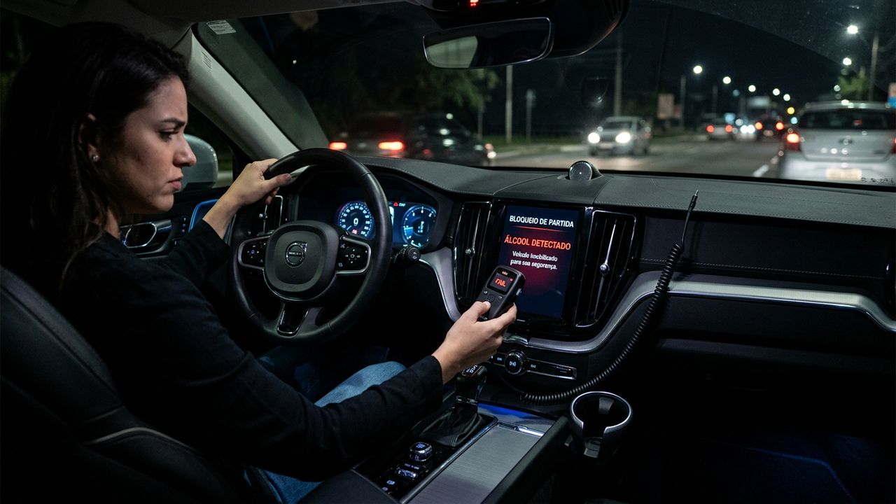 É OFICIAL: A partir de julho, carro novo não liga mais se motorista estiver bêbado