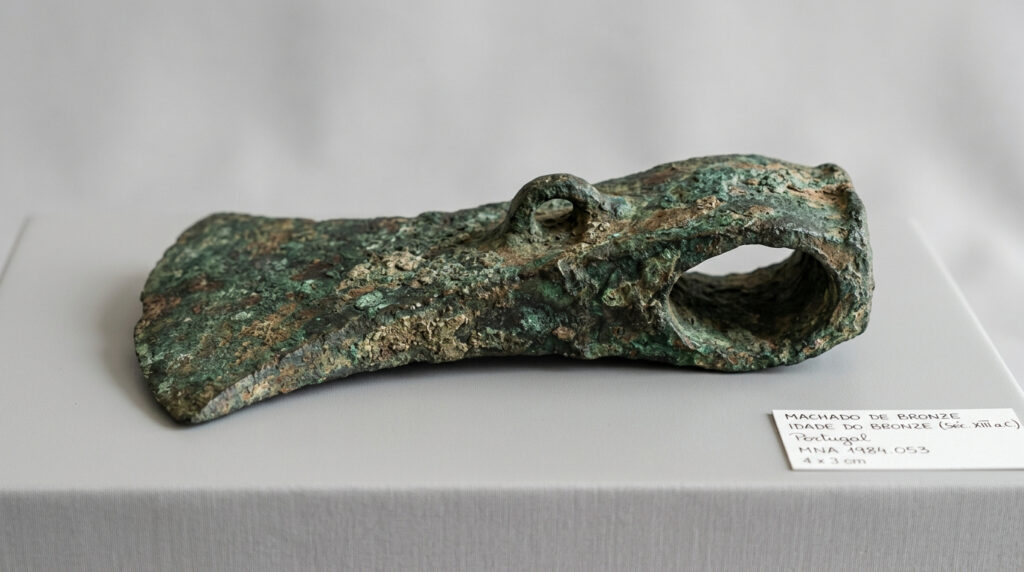 Um homem estava passeando com seu cachorro quando encontrou uma cabeça de machado de bronze de 3.400 anos
