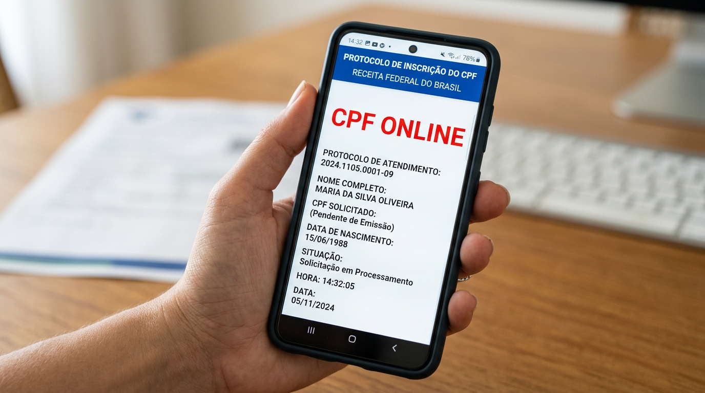 omo tirar o CPF para menor de idade pelo celular em 2026, sem sair de casa?