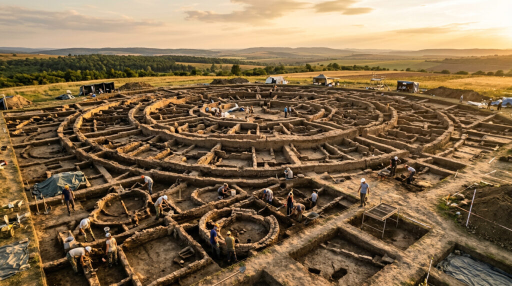Megaestrutura pré-histórica encontrada na Romênia intriga arqueólogos