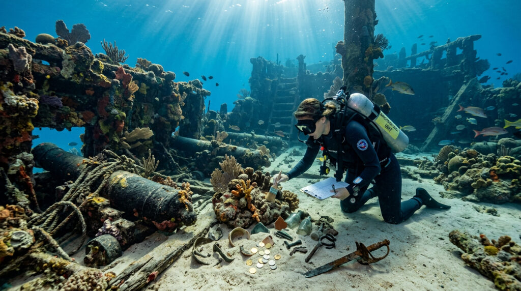 Arqueólogos encontram vestígios reais da era dos Piratas do Caribe nas Bahamas
