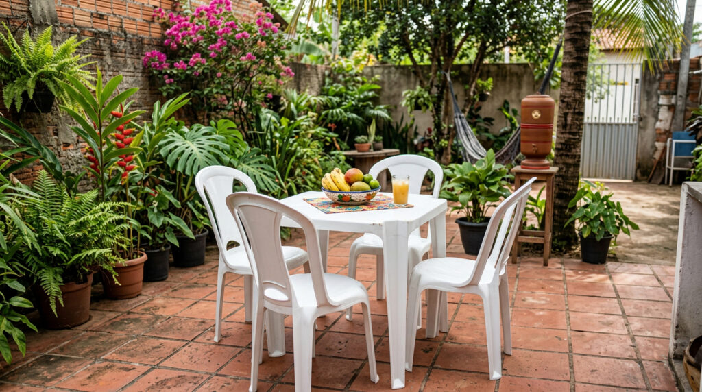 Como reformar mesa de plástico antiga e renovar o visual sem gastar muito
