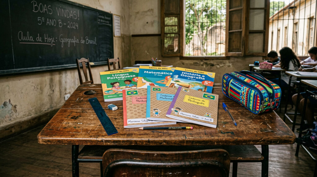 Detalhes da escola antiga como cheiro de livro novo despertam nostalgia da infância
