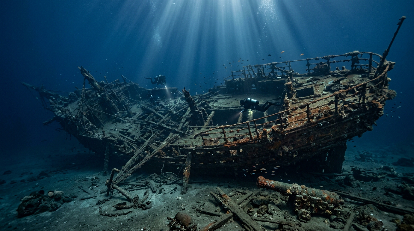 Um navio de guerra dinamarquês afundou há 225 anos, cientistas estão tentando salvá-lo de um segundo destino