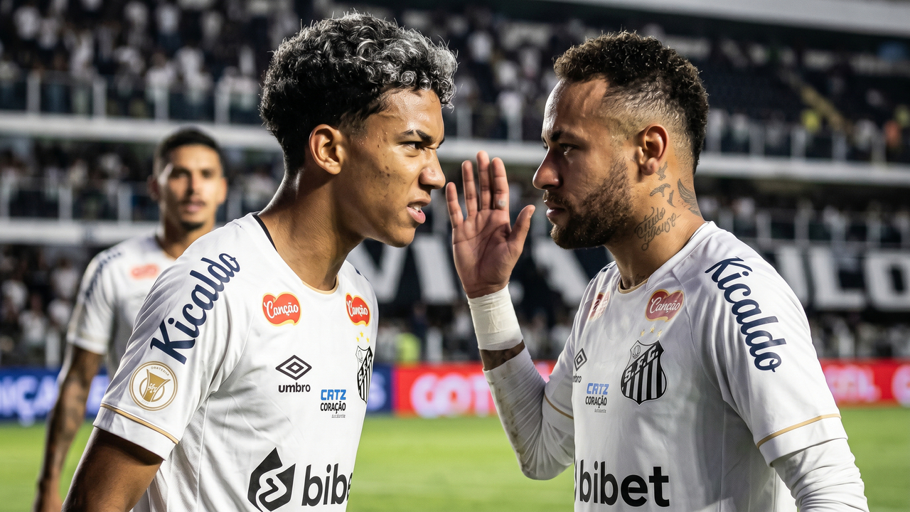 Neymar e Robinho Jr. estão no centro de crise no Santos após acusação de agressão em treino
