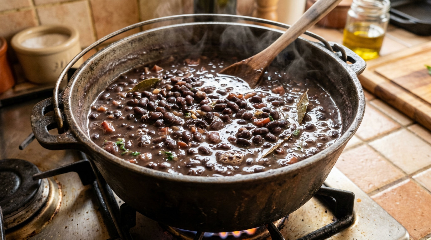 Nem panela de pressão, nem horas no fogo: o truque para cozinhar feijão em 15 minutos e ainda deixar com caldo grosso