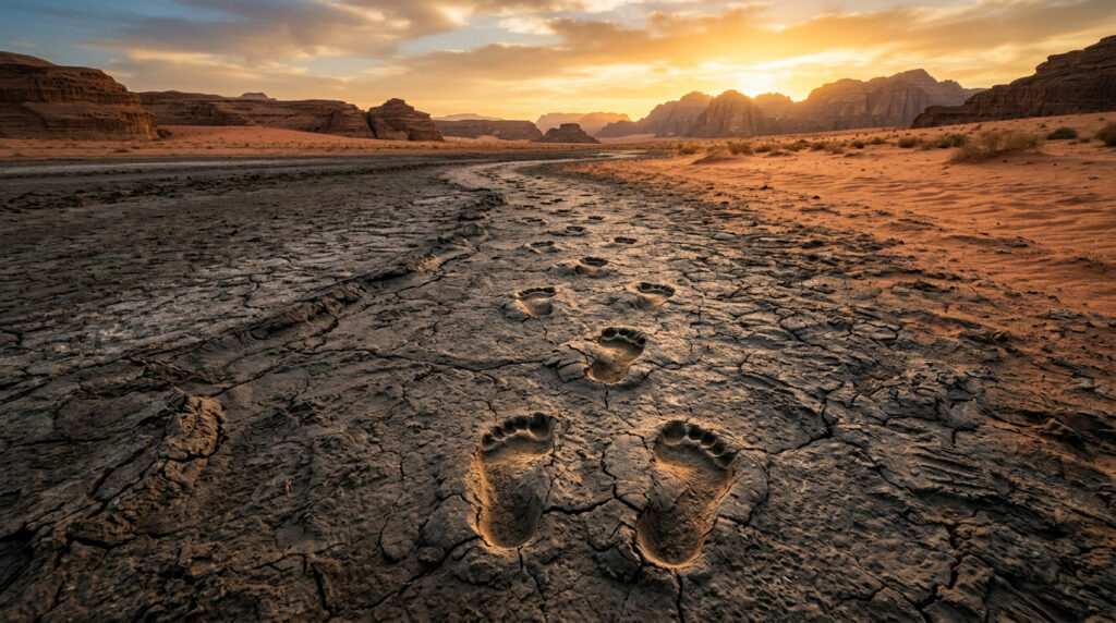 Arqueólogos encontraram pegadas humanas de 115 mil anos em locais onde não deveriam estar