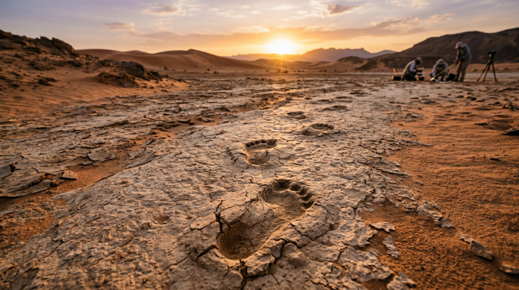 Arqueólogos encontraram pegadas humanas de 115 mil anos em locais onde não deveriam estar