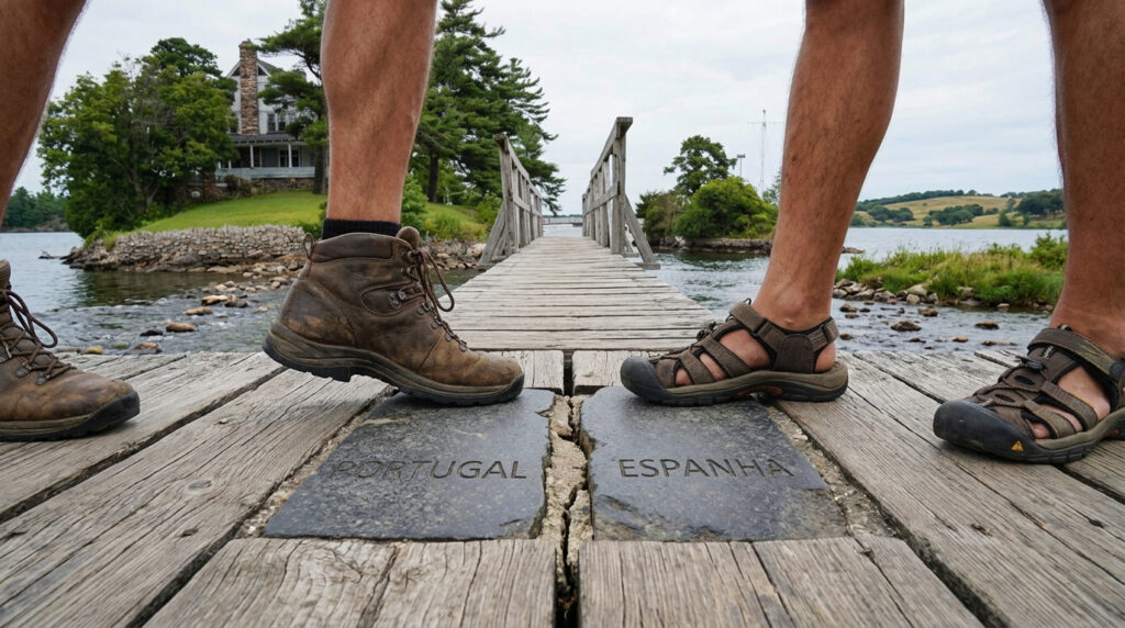 Onde fica a ponte mais curta do mundo que separa dois países europeus? Ela tem apenas 3 metros e atravessa dois fusos horários