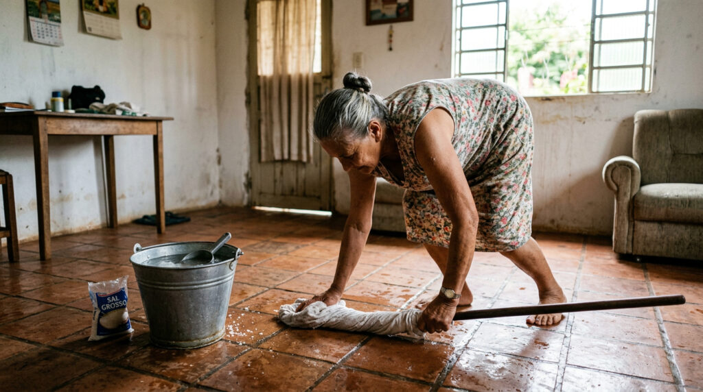 Coloque sal na água de passar pano no chão e veja sua casa mais limpa que nunca: um truque simples que minha bisavó passou para as novas gerações