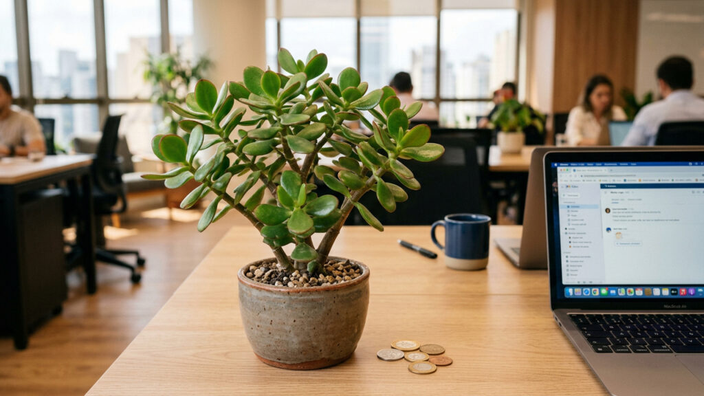 A planta que empresários usam no escritório para atrair dinheiro e sucesso