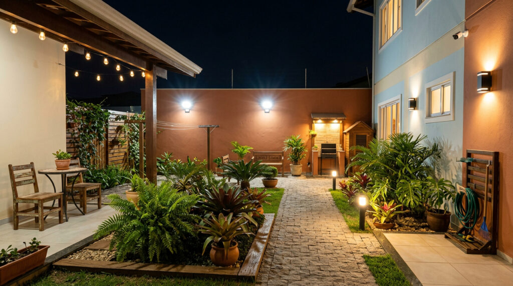 Proteja seu quintal com iluminação LED e sensor de presença em 3 passos