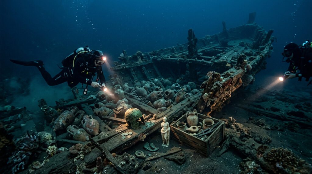 Cientistas estudaram um antigo naufrágio romano e encontraram um portal para o passado com 2.200 anos