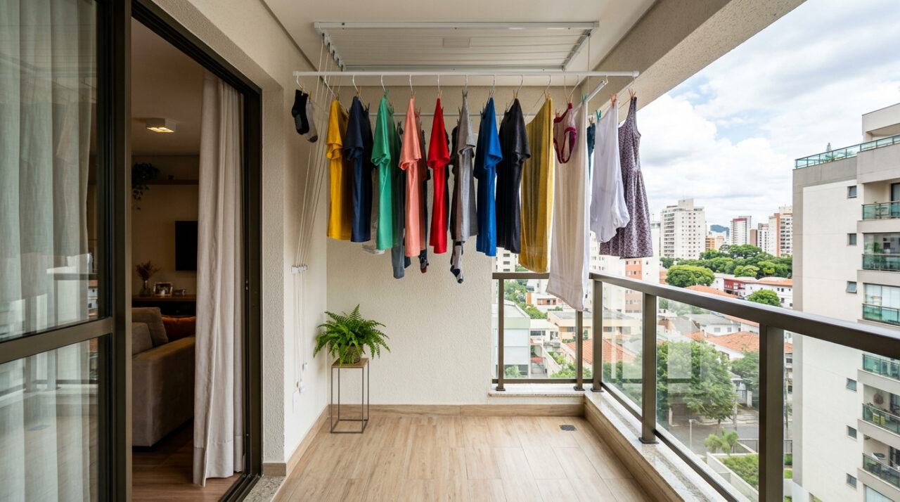 Onde secar roupa em apartamento: 4 lugares que as donas de casa ignoram e são os melhores