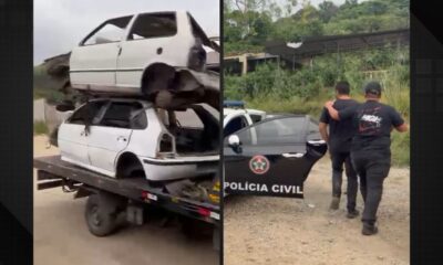 Polícia encontra cemitério clandestino de carros da milícia na Zona Oeste