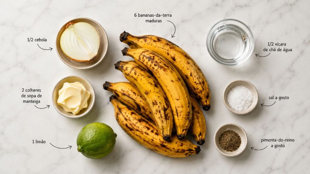 Esse purê de banana-da-terra da minha mãe tinha um jeito simples e um sabor marcante