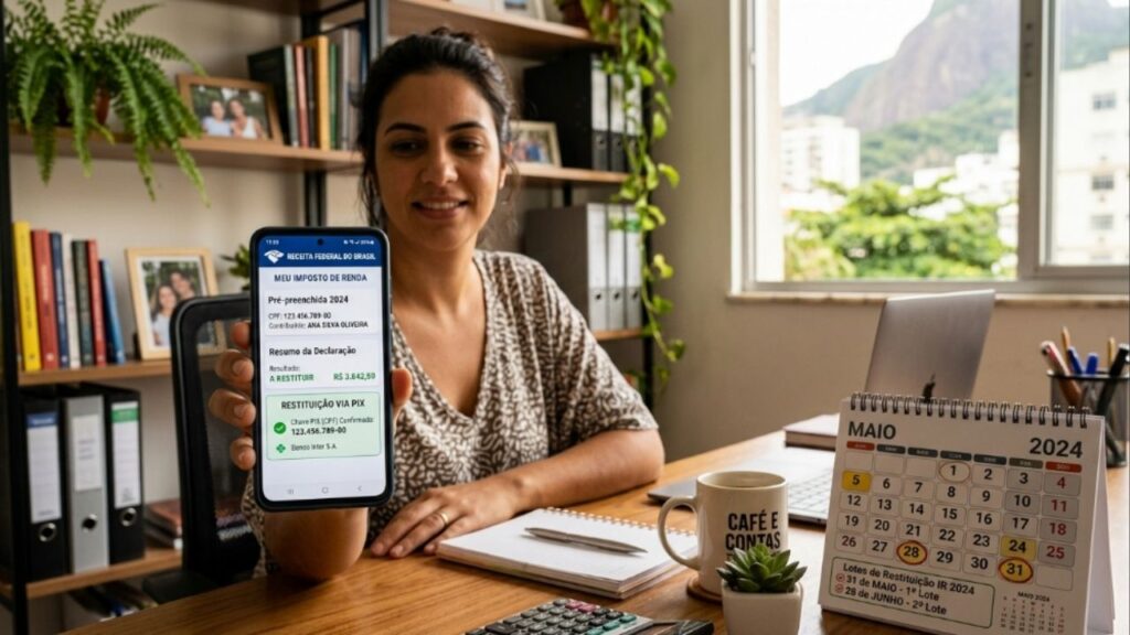 Como garantir sua rescisão do Imposto de Renda pelo aplicativo do celular sem precisar ir ao banco