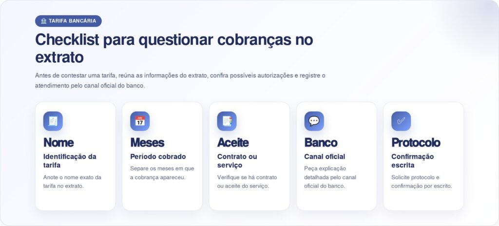 Como saber se está pagando tarifa indevida no banco: o detalhe no extrato que poucos olham