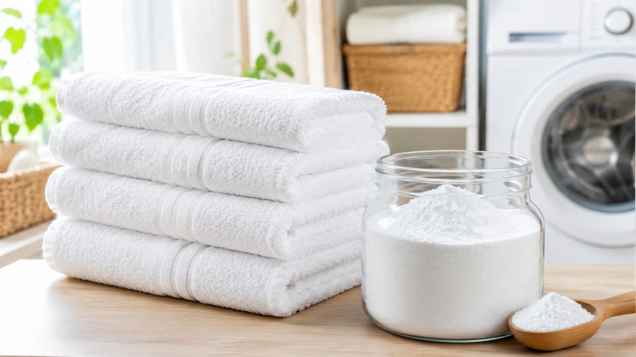 Nem vinagre, nem bicarbonato: as toalhas ficarão mais limpas se você adicionar um produto natural à lavagem